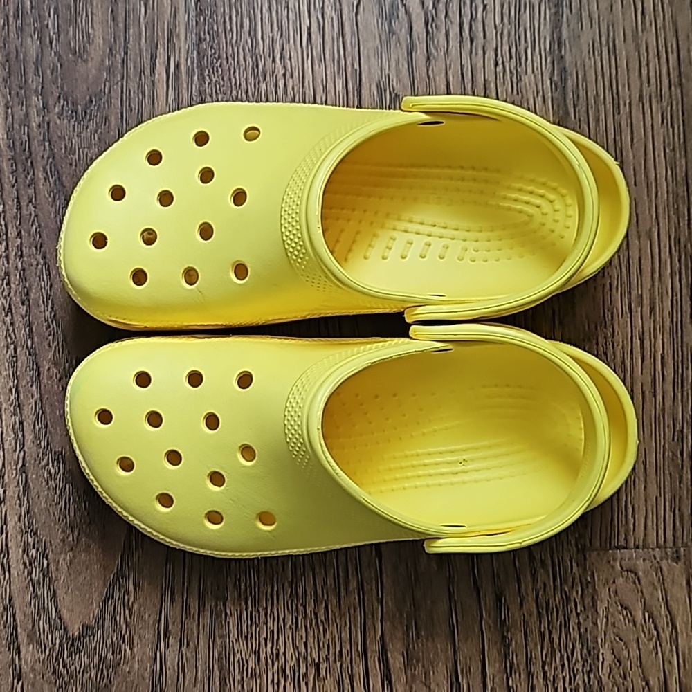Yellow Croc Clogs